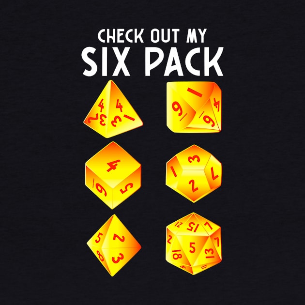 Funny Check Out My Six Pack Dice Pun by theperfectpresents